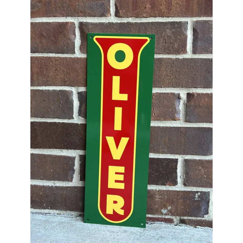 Oliver tractors 18x6  advertising garage sign Farming Farm Sign