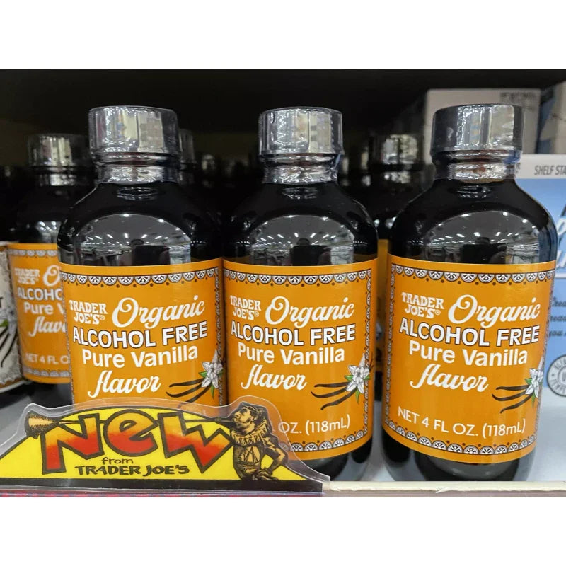 Trader Joe's 2 PACKS Trader Joe's Organic Pure Vanilla Flavor Alcohol Free 4 fl oz