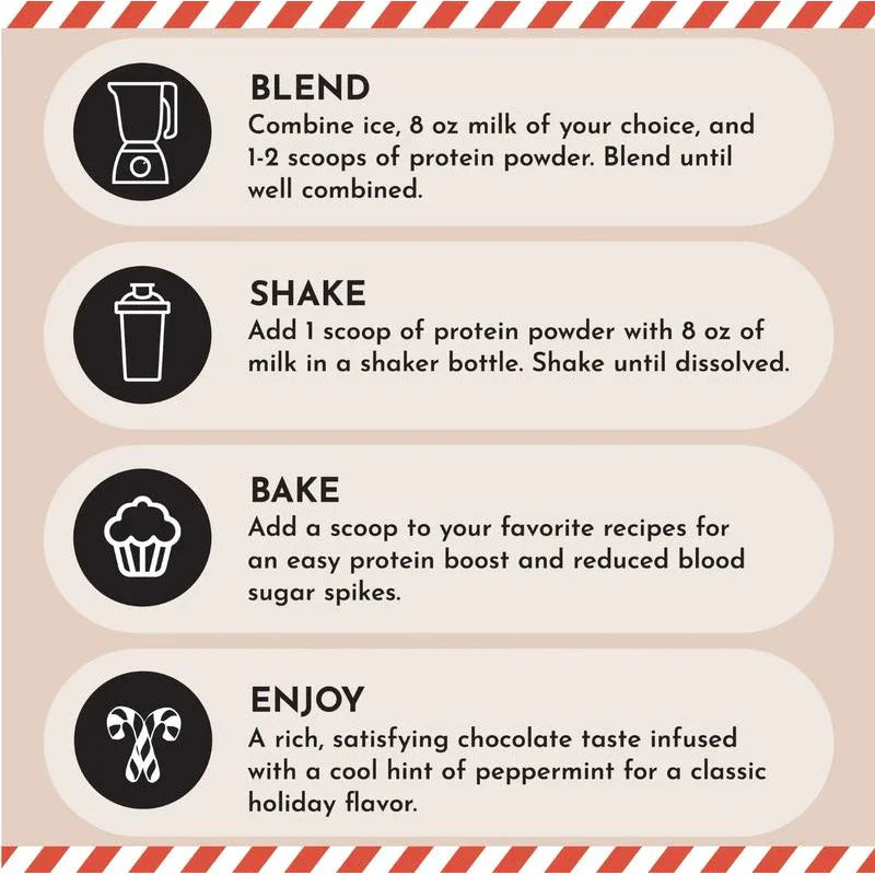 Just Ingredients Chocolate Peppermint Protein Powder