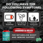 TIFALENI [bvzvo] Multimineral Sea Moss & Bladderwrack & Burdock Root & Premium Irish Seaweed - 60 Edible Gummies All-in-1 Dietary Supplement - Specification: 1 Bottle