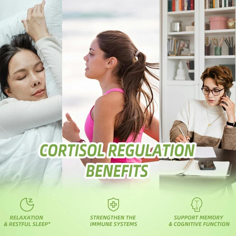 Cortisol Supplement Liquid Drops, 17-In-1 Cortisol Detox W. Magnesium Glycinate