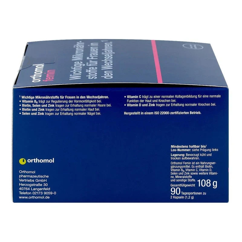 Orthomol Femin Capsules Pack of 180 items)