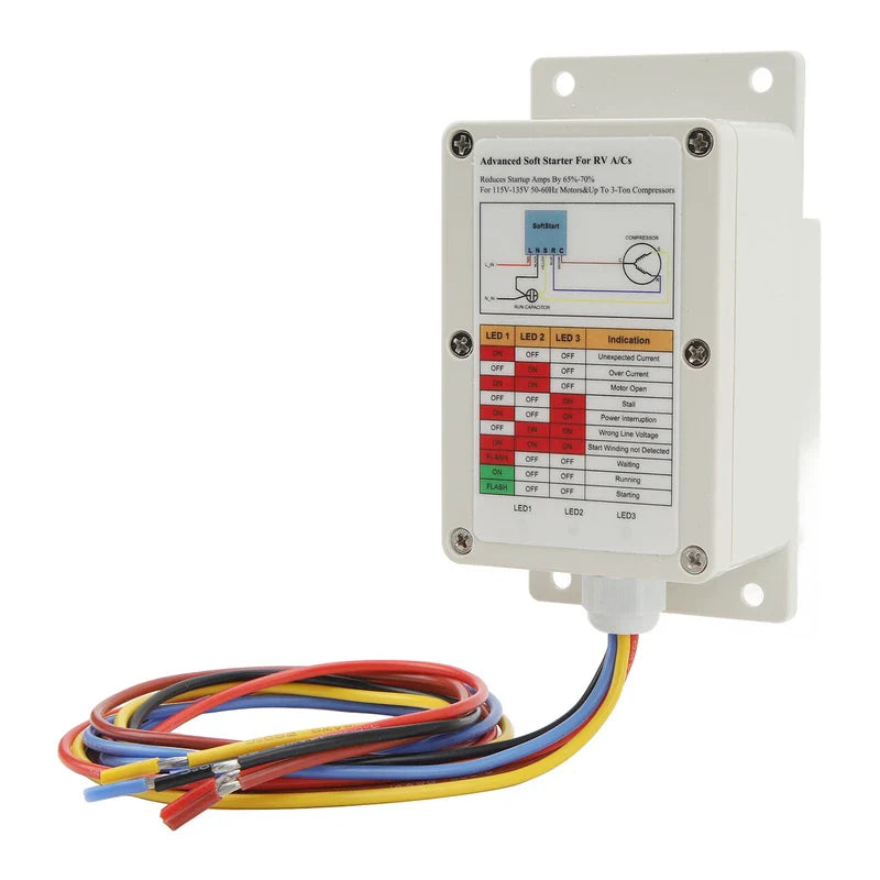 RV AC Soft Starter ASY 364 X20 IP 364 Air Conditioner Soft Start Compressor Unit Kit for 115V to 135V 50 to 60Hz Motors and Up