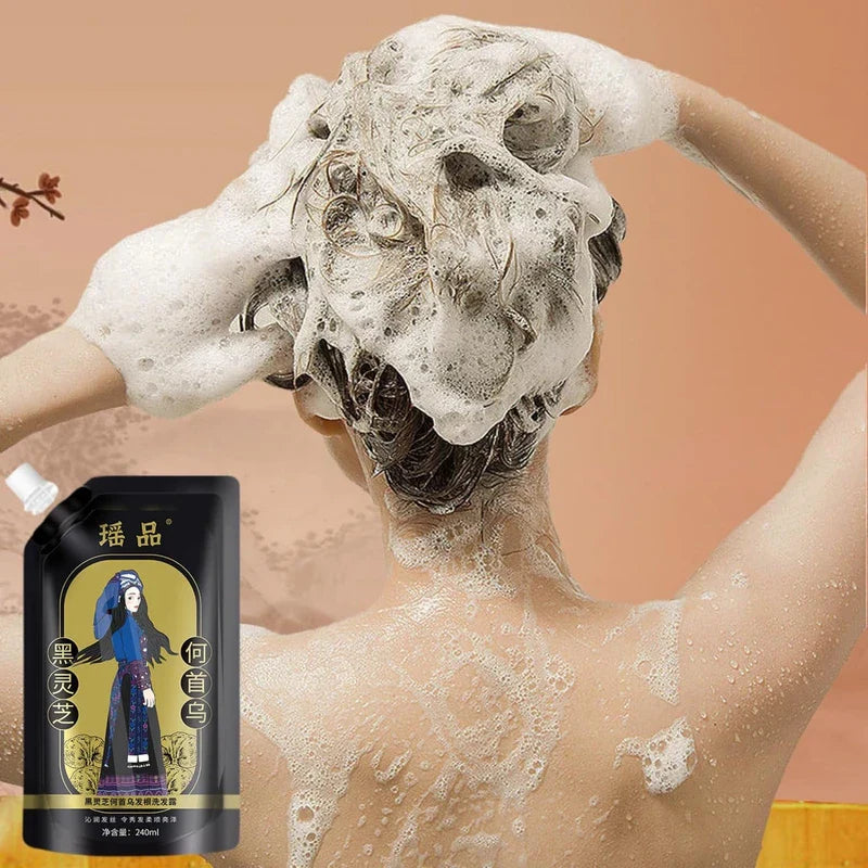 YCNASSS 2PCS Ginger Plant Extract Anti-Hair Loss Hair Shampoo,Identicalven Hair Loss Shampoo, Anti-Dandruff Shampoo, Polygonum Multiflorum Oil Control Shampoo for Hair Growth