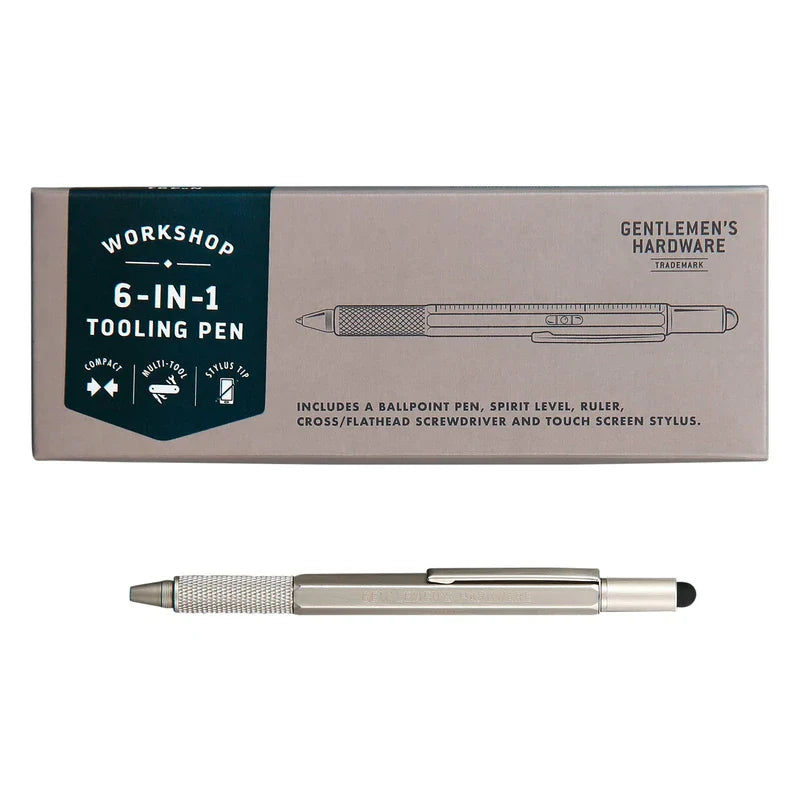 Gentlemen's Hardware 6-in-1 Multi-Tool Pen, GEN491
