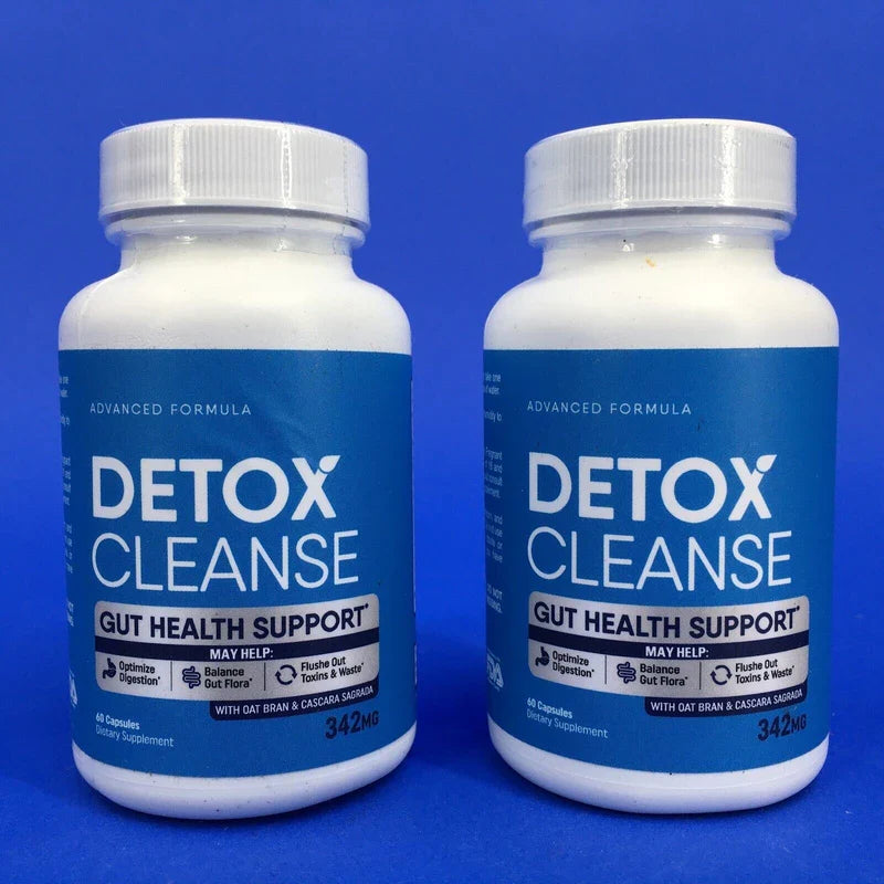 Detox Cleanse Gut Health Support 60 Capsules (Lot of 2)
