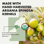ORGANIC Argan Oil - 100% Pure/Unrefined/Extra-Virgin/Vegan - HAND-HARVESTED & COLD PRESSED in Morocco - Perfect for Skin/Hair/Nails/Face/Body - GMP-Certified/Dermatologist Approved