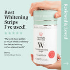 Spotlight Oral Care Teeth Whitening Strips | Gently Whitens Teeth Gradually & Safely | Active Ingredients Including Hydrogen Peroxide | Full 14-Day Course of Strips & 100 mL Whitening Toothpaste