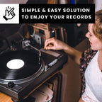 4in1 Vinyl Record Cleaner Kit, Vinyl Records Cleaning Kit for Records Albums, Includes 2in1 Velvet & Microfiber Brush, Cleaning Liquid, Duster & Turntable Stylus Brush