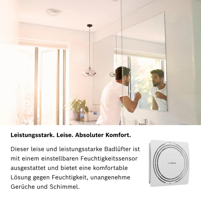 Bosch 1900 DH W100 Quiet Bathroom Fan with Humidity Sensor