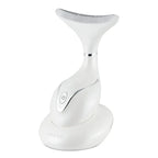 VRAIKO Iris Neck Face Massager, Pro Face Sculpting Tool with Charging Base, All-in-1 Facial Device for Skincare, Enhanced Absorption, and Home Facial Spa (Pearl White)
