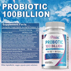 Pslalae Probiotic 100 Billion - Gut Health, Relieve Gas and Bloating - with Prebiotic