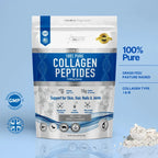 The Intelligent Health Hydrolysed Collagen Powder (Bovine) - High Protein Grass Fed Unflavoured Peptides - Collagen Supplements for Women | Gluten Free, Paleo & Keto Friendly (450G)