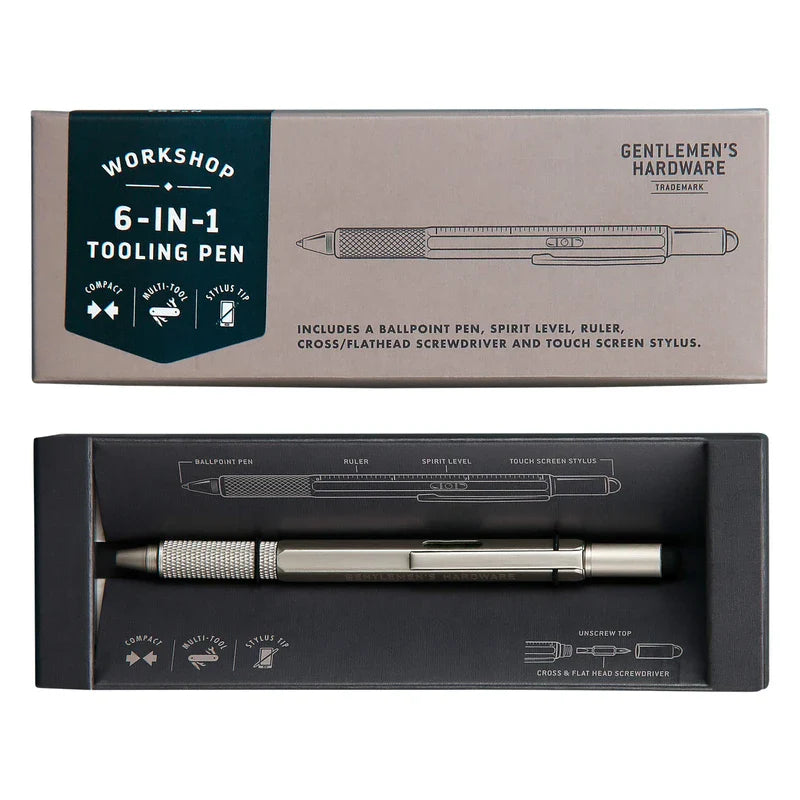 Gentlemen's Hardware 6-in-1 Multi-Tool Pen, GEN491