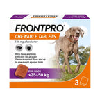 frontpro FRONTPRO? Chewable Tablets Flea & Tick Treatment for Dogs (25C50kg) 3 Pack