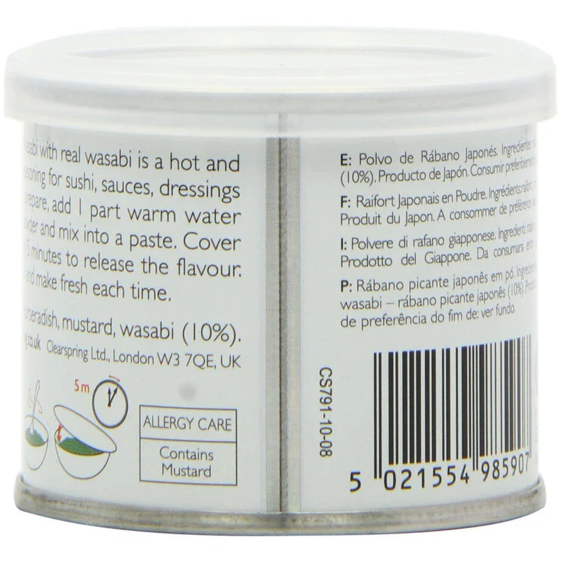 Clearspring Organic Japanese Wasabi Powder, 25g (Pack of 3)