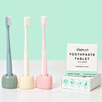 Chewable Toothpaste Tablets with Fluoride, 150 Pack - Travel Sized Oral Care, Eco Friendly Vegan Dental Tabs for Brushing - All Natural, SLS Free Ingredients for Adults - Peppermint Flavored