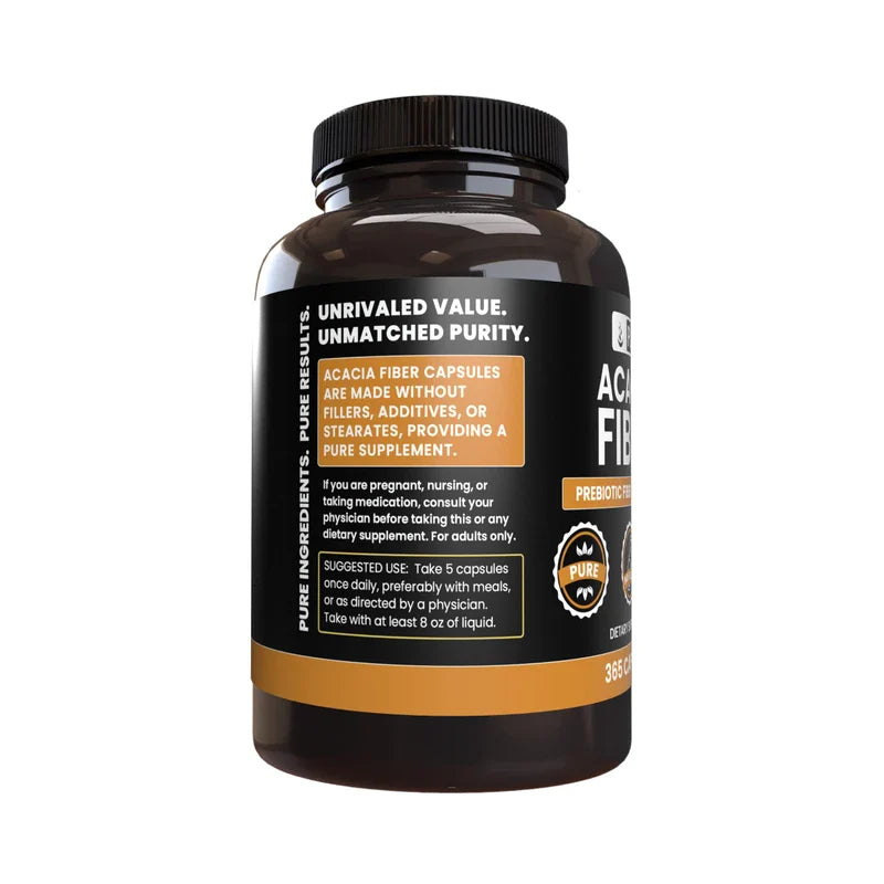 Acacia Lab Pure Original Ingredients Acacia Fiber (365 Capsules) No Magnesium Or ...