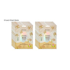 SOQU Sheet mask Moisturizing & Brightening Rice 10 pack Sheet masks