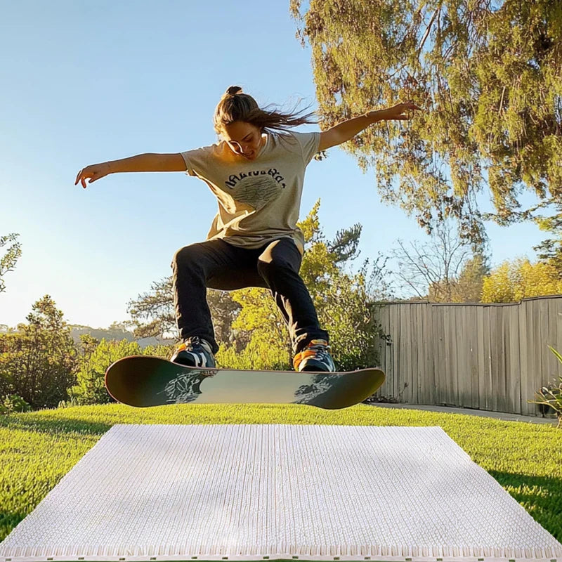 Matace Snowboard Training Mat – Interlocking Freestyle Ski & Snowboard Mat for Off-Snow Trick Practice, Perfect for Home Use Year-Round, Winter Sports Accessories, 2025 New Design，2 PCS Sample