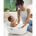 Skip Hop Baby Bath Tub 4-in-1 Grow with Baby Infant to Toddler , White