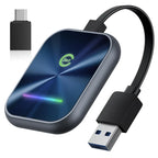 KUKIHO 2025 Version Carplay Wireless Adapter, Android Car Wireless Adapter, Wireless 2 in 1 Converts Wired Android Car/Carplay into Wireless, Suitable for Cars with Android Car and Carplay