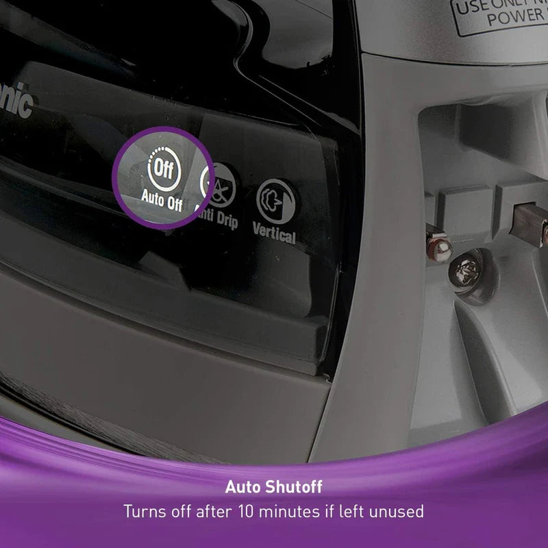 Panasonic Panasonic NI-WL600 Cordless Steam/Dry Iron, 1500W Wide Stainless Steel Plate, Silver/Black