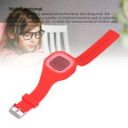 Children Digital Watch Alarm 50M Waterproof Shockproof Drop Resistant Child Digital Sport Outdoor Watch for Daily Use Red