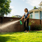 Sunday Weed & Green - Weed and Feed for Lawns - Pre-Emergent & Post-Emergent Weed Killer Spray - Includes Hose-End Sprayer - For Crabgrass, Broadleaf Weeds & Lawn Diseases - Covers 1,250 sq ft - 32 oz