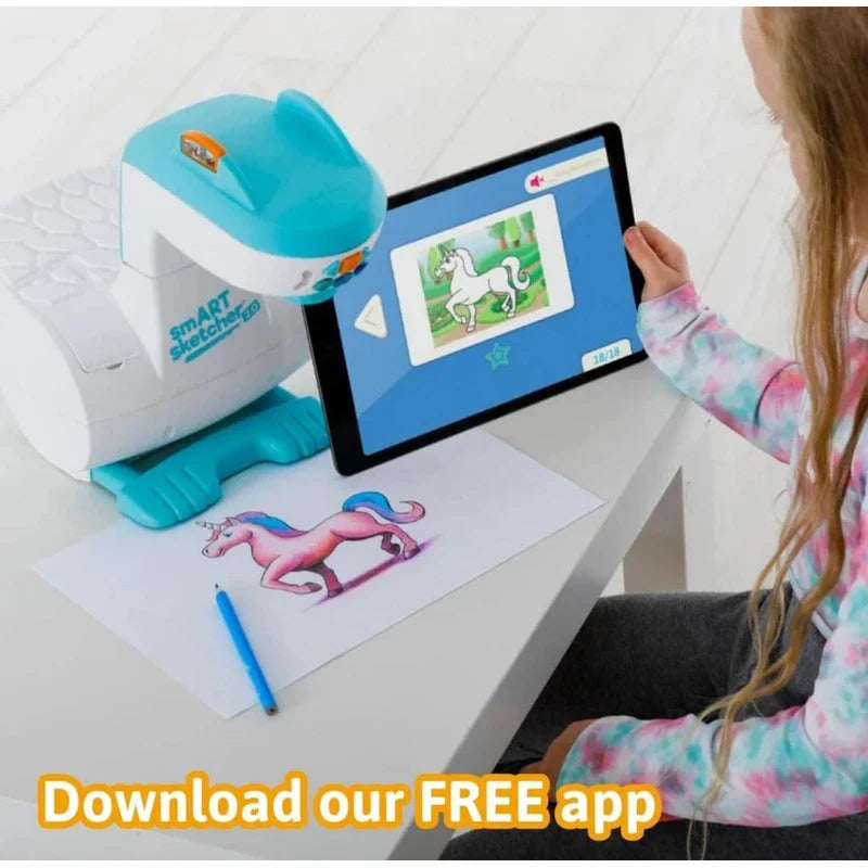 Flycatcher Flycatcher Toys smART Sketcher 2.0, Drawing Projector for Kids, Art Projector for Tracing,Kids Toys,Birthday Gift for age 5+,Art Supplies for Kids 5-8