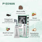 PYEONAN Hair Dye Professional Comb, Natural Plant Extracts, Black or Dark Brown Cream, 2 in 1 Dyeing & Haircare, Easy to Dye Healthy Coloring for Grey Hair 2.8Oz. /80g - Color: Dark Brown (1pc)