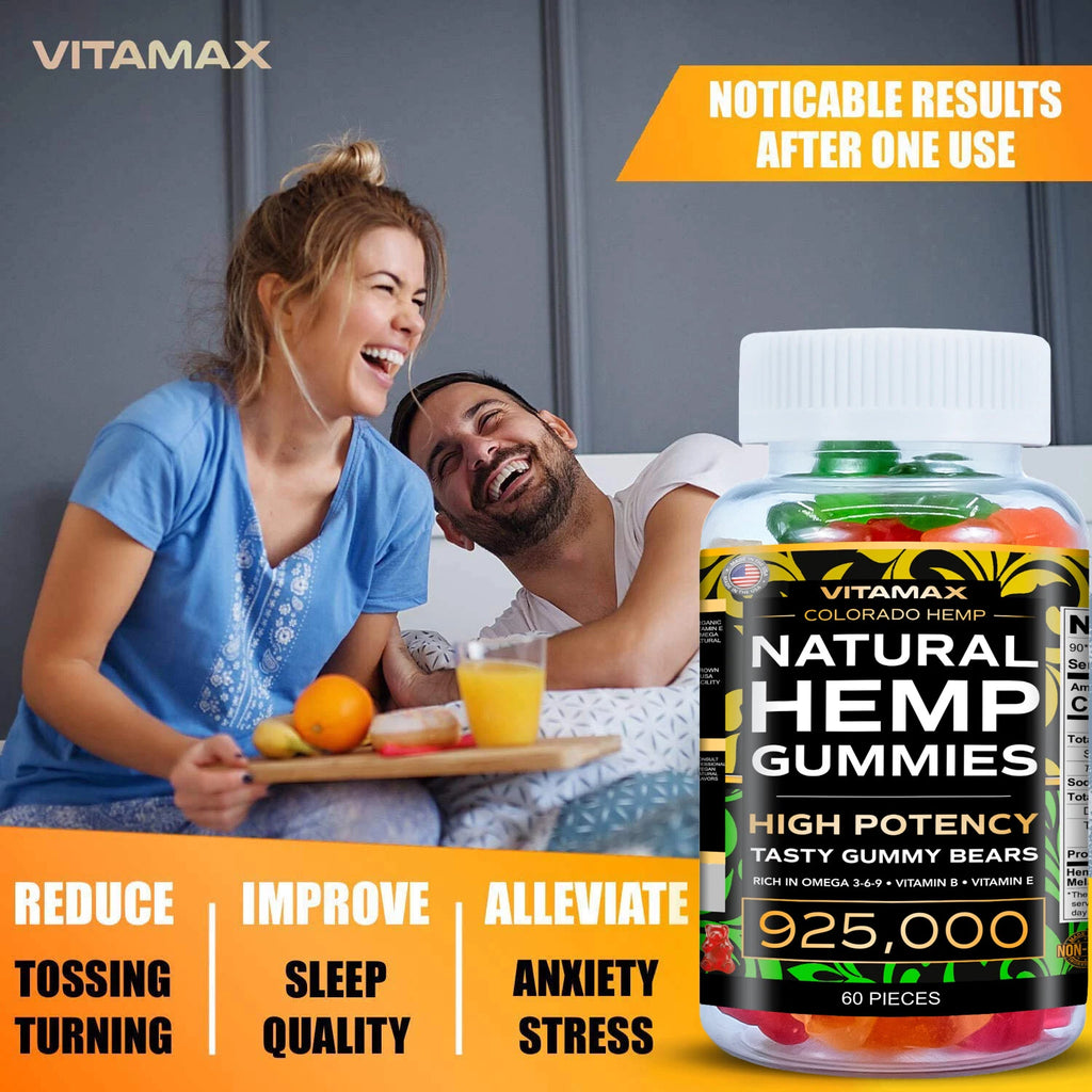 (2 Pack) Natural Gummies for Stress Relief - For Pain, Insomnia & Anxiety 120ct