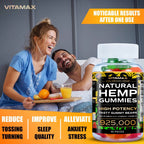 (2 Pack) Natural Gummies for Stress Relief - For Pain, Insomnia & Anxiety 120ct