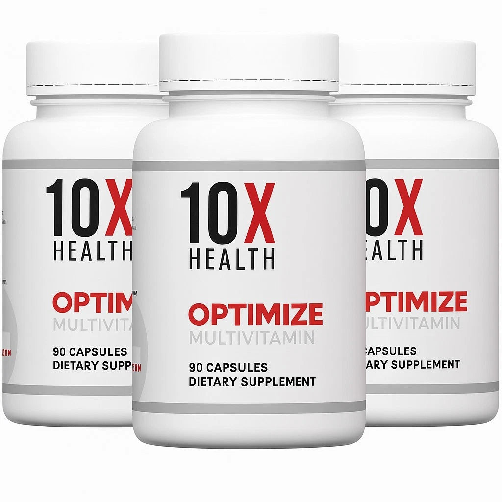 Authentic 10X Health Optimize Methylated Multivitamin 90 Caps 3 PACK