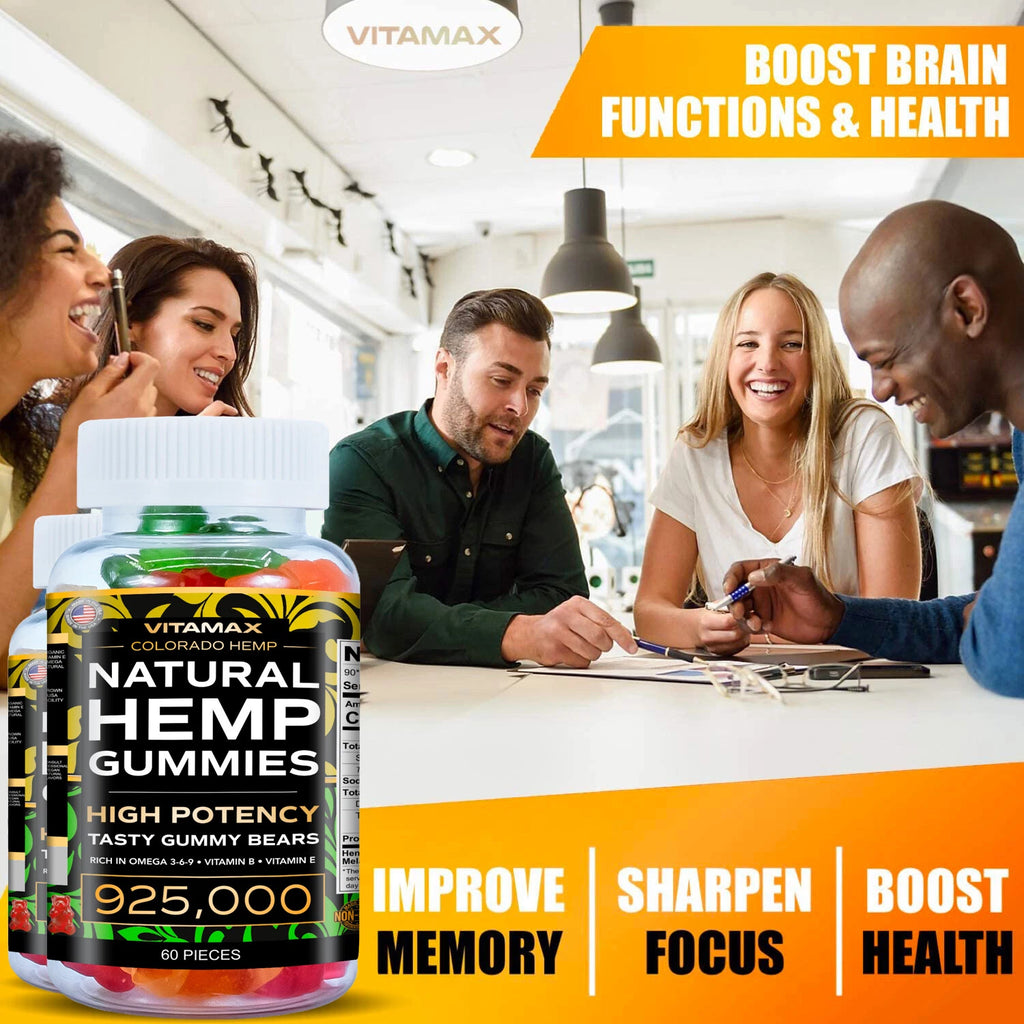 (2 Pack) Natural Gummies for Stress Relief - For Pain, Insomnia & Anxiety 120ct