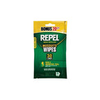 Repel 94100 Sportsmen 30-Percent Deet Mosquito Repellent Wipes, 2 Packs of 20 Count - 40 Total!