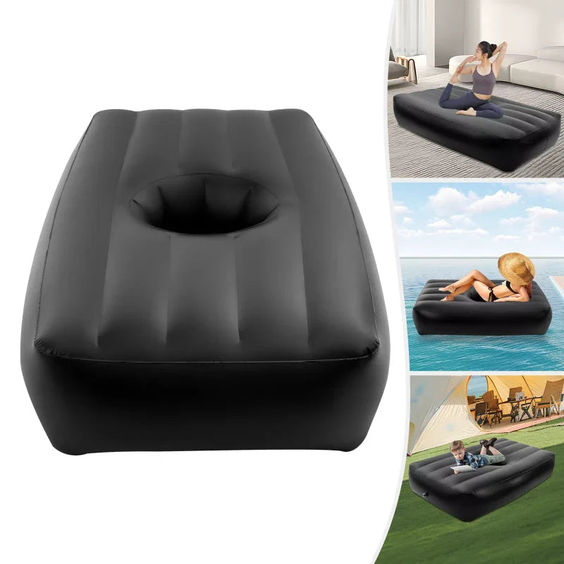 Unbranded BBL Mattress With Hole Inflatable Recovery BBL Bed Black After Surgery For Sleep