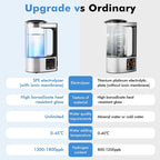Upgraded 1800 PPB Hydrogen Water Generator with SPE and PEM Technology,Hydrogen Rich Water Machine Unlimite Water Quality