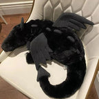Jellycat Onyx Dragon Plush Toy Fun Soft Stuffed 50cm Valentine's Day Gift Black