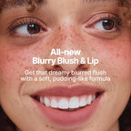 fwee Blurry Pudding Pot | Airbrushed Blush & Lip, Buildable Pigment, Long-lasting, Lightweight, Easy to Blend, Natural Soft Matte Finish - Faded (Dusty Rose) | 0.17 oz