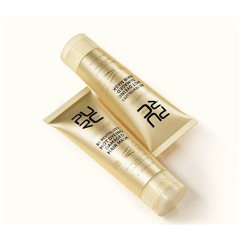 purc Advanced Hair Mask 8s Revitalizes Hot Dyeing Damaged Hair Mask Professional Keratin Treatment Hair Mask Instantly Smooths Frizz Daily Care Perm And Dye Repair Conditioner - Specification: 70g*1