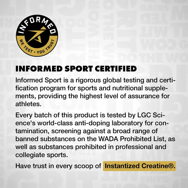 Gains in Bulk Instantized Creatine Monohydrate for Women and Men, Soluble Pre Workout Powder, Supports Muscle Building, Strength and Performance, Bodybuilding Supplements, Unflavored, 100 Servings