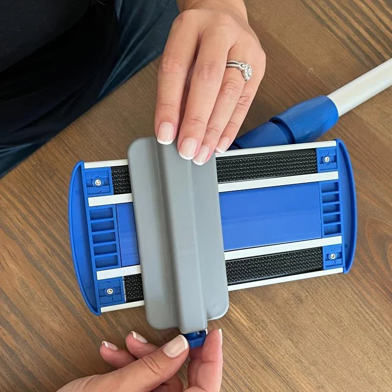 Baseboard Pro Mucho Mop - Baseboard CleanerTool With Handle -Clean Base Boards EasilylMicrofiber | Professional Quality | MachineWashable L Lightweight