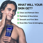 DOYEEWO Skin Care for Men,Professional Mens Skin Care Set for Hydrating,Anti-Aging & Wrinkle Facial Skin Care Routine Kit,Christmas Valentines Fathers Birthday Gifts for Men Him Dad Father Boyfriend Husband