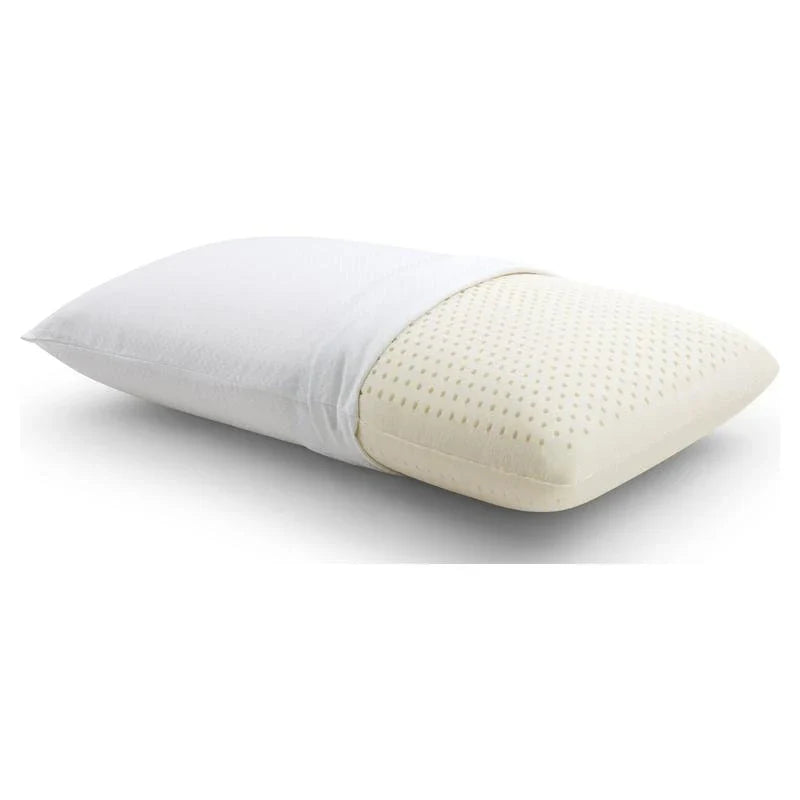 Beautyrest Latex Foam Bed Pillow with Removable Cotton Cover, King - Color: standard