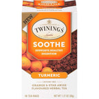 Twinings of London Daily Wellness Tea, Soothe Digestion Supporting Turmeric, Orange & Star Anise 18 ct