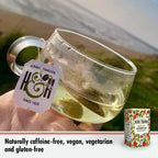 Heath & Heather Organic Raspberry Leaf Teabags | Individually Wrapped Caffeine-Free Herbal Tea Infusion Blend for Pregnancy | 1 Pack of 20, Total 20 Tea Bags