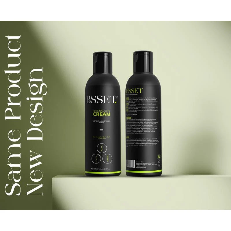 BSSET Defining Curl Cream With Jamaican Black Castor Oil and Olive Oil 250ml