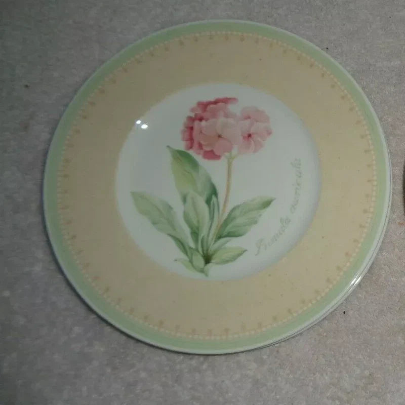 Villeroy & Boch 4 VILLEROY BOCH Country Collection Florea Floris Bread Plates Germany Flower