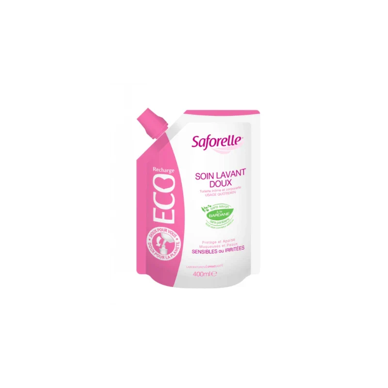 Saforelle Soin Lavant Doux Eco Recharge 400ml